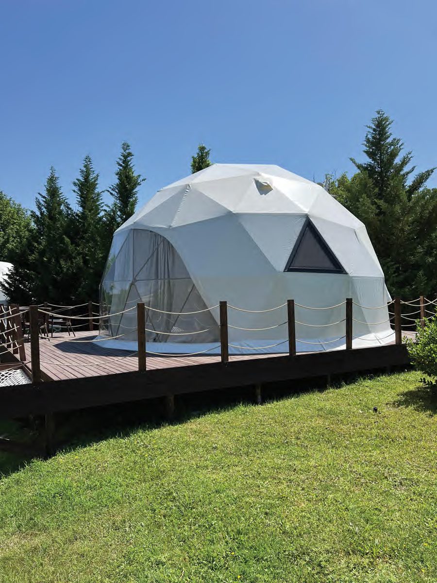 Geo-Dome M7MD mid-size residential geodesic dome