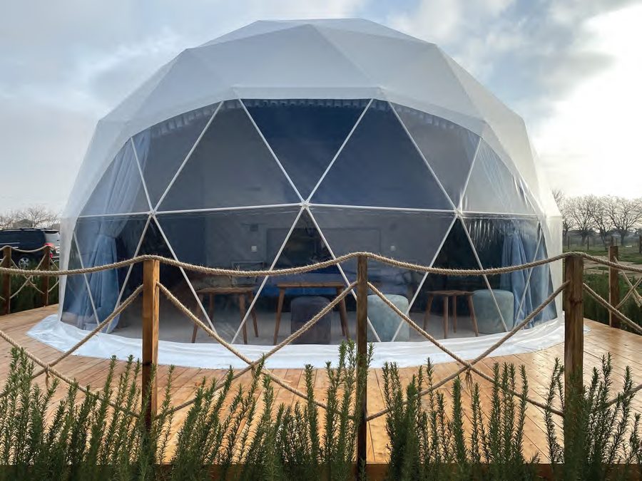 Dome Snail wooden-frame structure